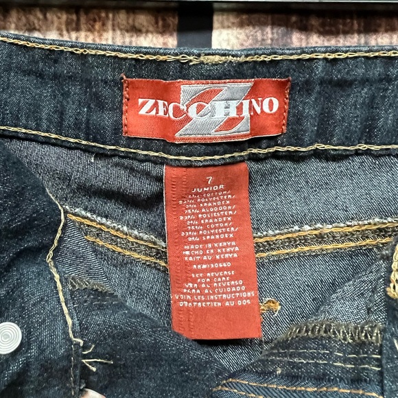 Zecchino Dark Wash Denim Short Shorts - size 7 - Picture 4 of 7